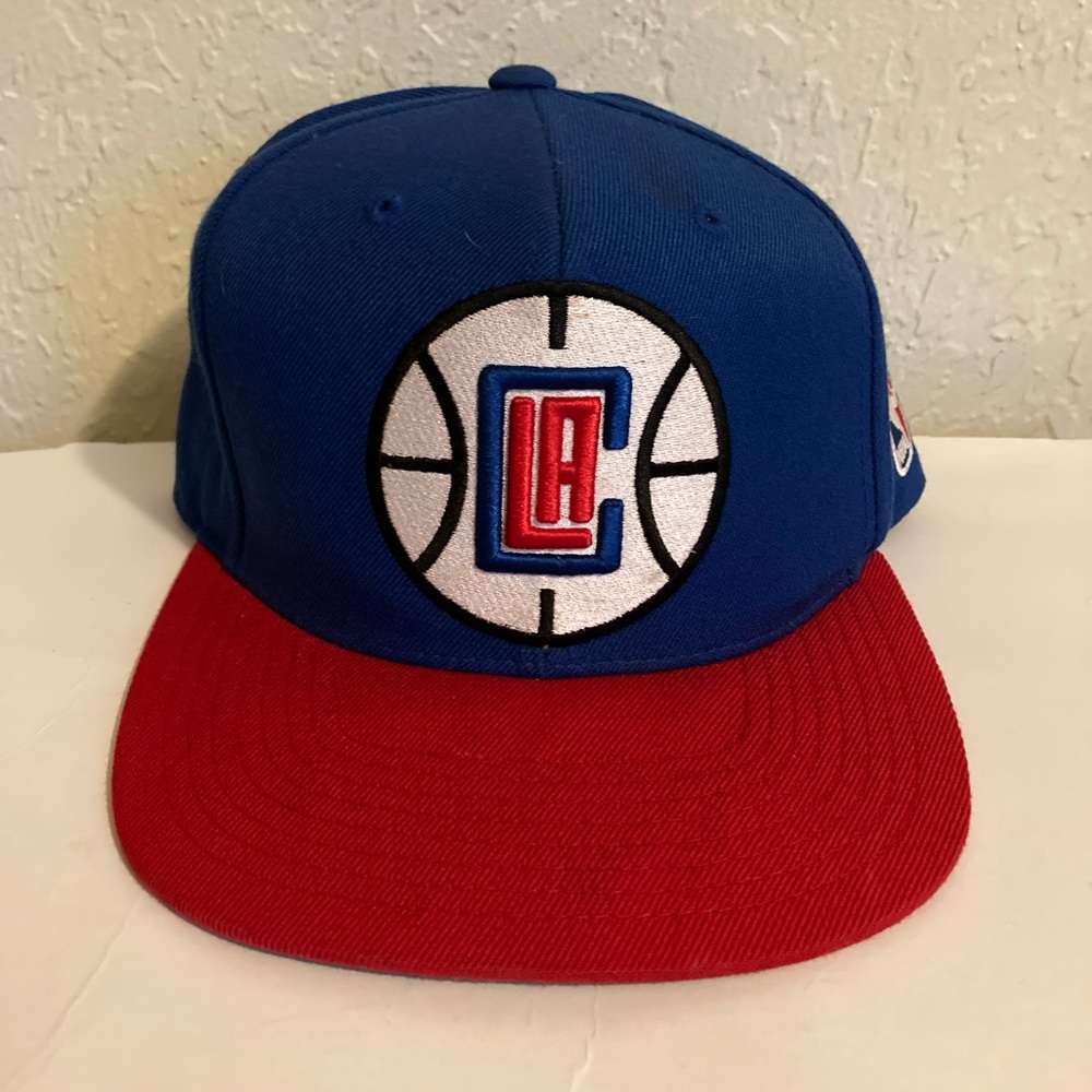 LA Clippers XL Embroidery Logo Snapback Blue & Red Hat/Cap New
